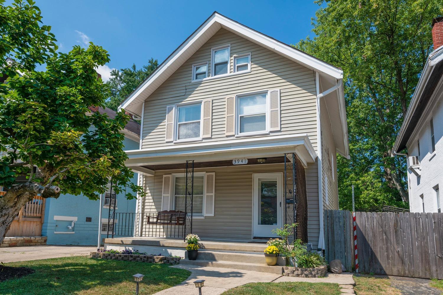 Great home in the heart of Norwood! Updated kitchen with brand new flooring and recently renovated third floor with large walk-in closet and mini-split. Large deck and fully fenced-in backyard! Three bedrooms on second floor (although one room cannot technically be a bedroom because no closet) and fourth bedroom or office space on third floor.