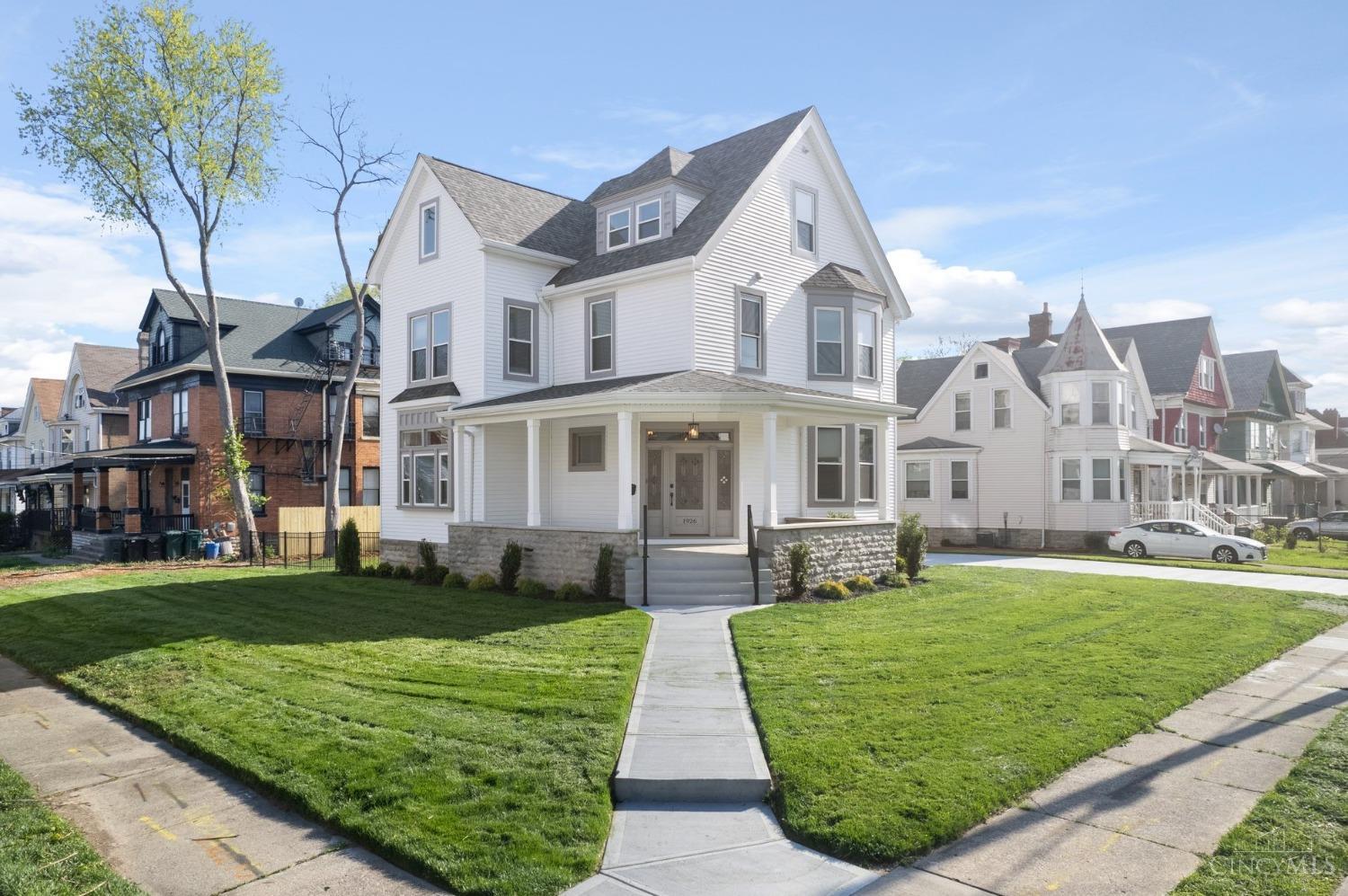 Can you say Curb Appeal? Yes, please! Stunning Renovation of this Urban Suburban Charmer w/ 5 BDs & 4 BAs @2,700 SF on 3 finished flrs w/ Dual HVAC Temp Zones. Beautifully done w/ a Designer level Floor Plan that will WOW you from top to bottom! New Gourmet, Eat-in Kitchen incl all the bells & whistles + Lg open Living space. Generously sized Master Suite w/ Dressing Rm & wall of Closets! Lg Light-filled Bedrms w/ such character + Ofc & Bonus Rm. Gorgeous Hardwd Flrs. New Lighting, Flring, Windows, Roof, HVACs, Elec, Plumbing, & more. Tax Abatement filed. Walk to Wasson Way Bike/Run/Walk Trl, Brewery + Mins to Hyde Pk Sq, OTR+
