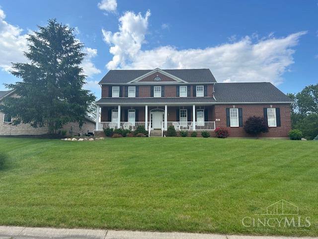 Stately Brick 2 Story Situated On A Cul-De-Sac. Full Front Porch, 9 Ft Ceilings On First Floor and Nice Covered Patio And Deck. Large Kitchen W/Breakfast Area. Whirlpool Bath And Open Foyer. 2 Car Oversized Garage