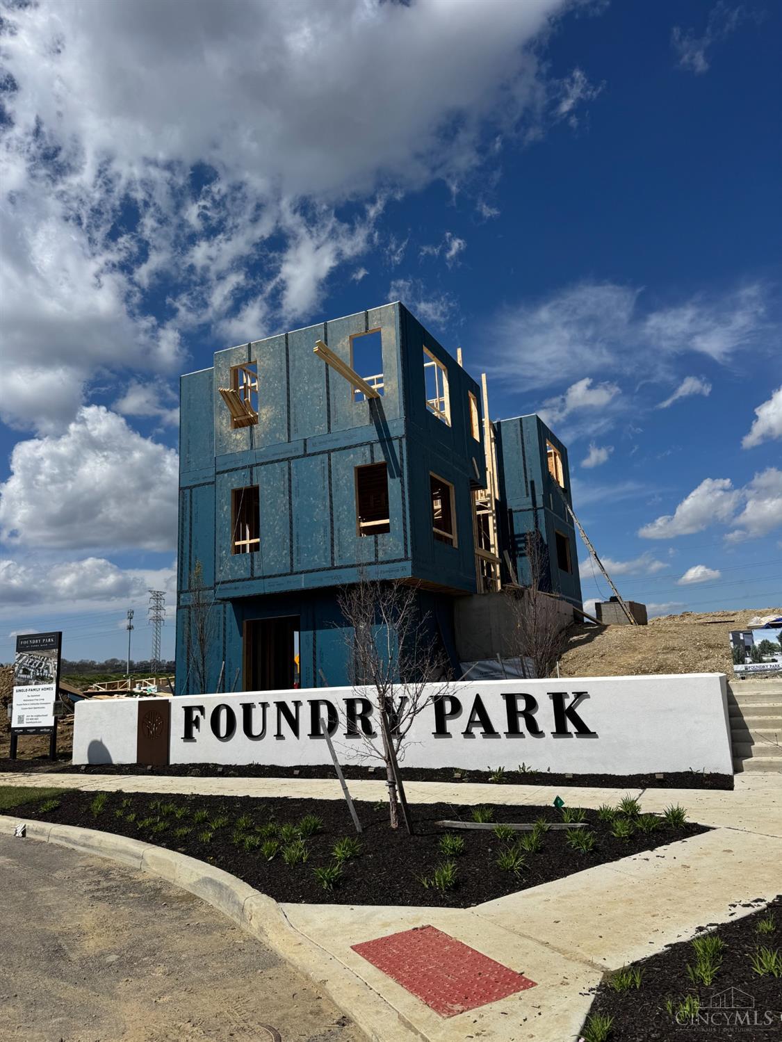 Classic Living is bringing their signature, luxury style to Foundry Park at Three Oaks: the exclusive community hosting Homearama 2025. Enjoy the ideal urban lifestyle in Oakley, just blocks from the popular restaurants, bars, and shops on Madison Road, and minutes from the dynamic offerings of Factory 52. This thoughtfully designed 4,000+ sqft, 3-bedroom, 4.5-bathroom home offers a modern open-concept layout perfect for entertaining. The main level boasts a spacious kitchen with a large island, a deck off the dining room, a walk-in pantry, and a welcoming great room with built-ins and a fireplace. On the second floor, you'll find two elegant bedroom suites, a convenient laundry room, and a versatile office/loft space. The rooftop level features a media room, a full bath and access to a luxurious outdoor living space. 10ft ceilings in LL, 1st and 2nd floors plus two HVAC systems for maximum comfort. Move in Oct 2025. This exceptional home is an opportunity not to be missed!
