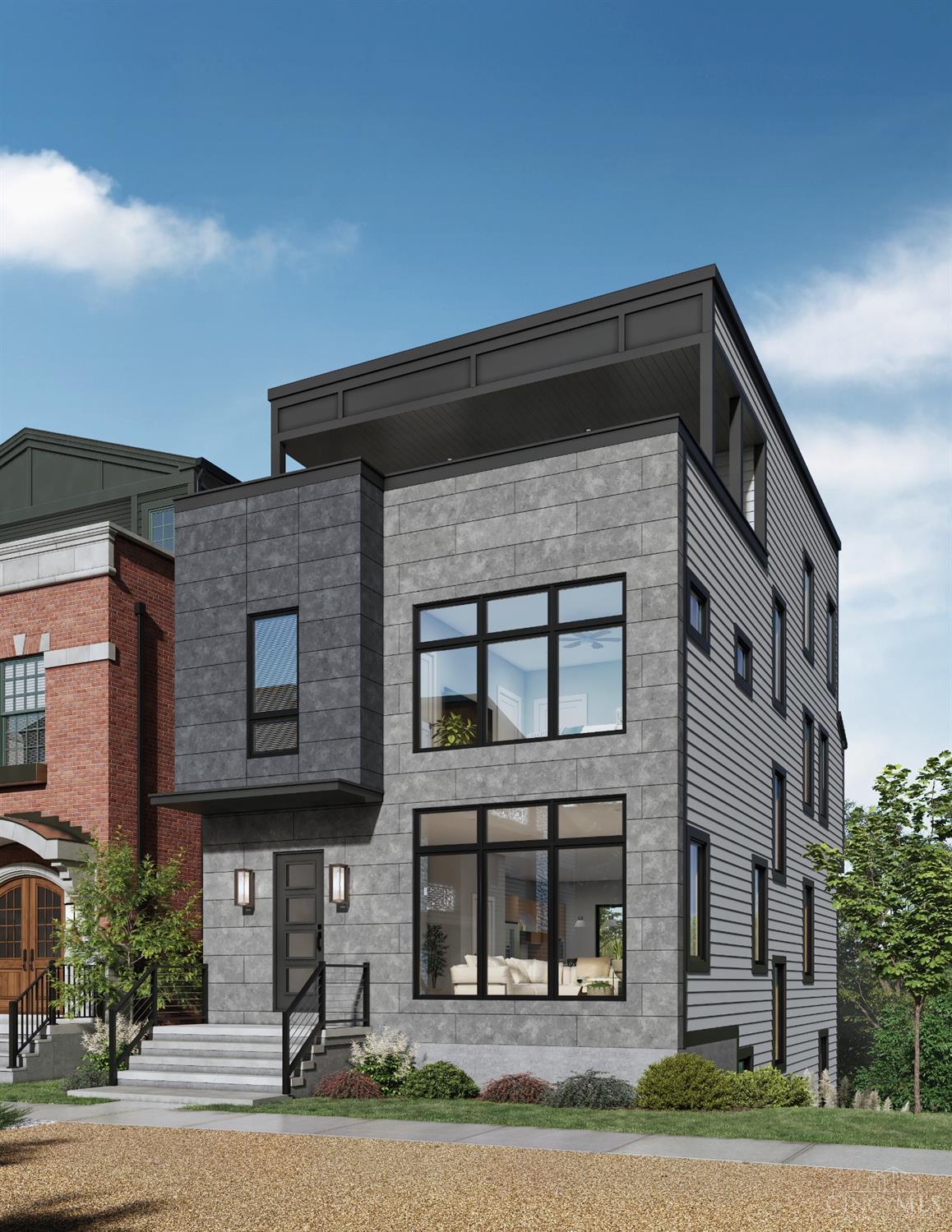 Experience luxury living in this stunning 4-story Homerama home by Ashford Custom Homes. Featuring 4 spacious bedrooms, 3 full and 2 partial baths, state of the art features and custom designs throughout, gourmet kitchen, large open floor plan, private elevator to connect all 4 floors, 2 fireplaces, approx. 3330 sq ft of living space, roof top bar w/bath and covered deck, unbelievable entertainment areas, enjoy 15 year leed platium tax abatement, 2 car garage, urban living at its finest, minutes from Factory 52 and Oakley Square and interstate.