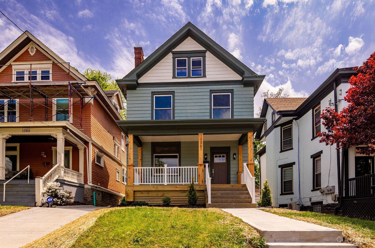 Wow! This Stunning 2025 Full Home Transformation is just steps from E Walnut Hills Entertainment District and Minutes to Downtown! From the Thoughtful Layout to the Custom Finishes, Urban Modern Seamlessly Blended Old-World Charm with Modern Convenience. Entering the Front Door from the Covered Porch, you'll be Instantly Drawn to the Tall Ceilings, Wood Floors, and Exposed Brick. The Open Kitchen Shines with Timeless Quartz Countertops, an Eat-In Island, Pantry, and Tiled Backsplash. The 2nd Floor Primary En-Suite showcases Wood Floors, a Large Adjoining Bathroom and a Nice Walk-In Closet. 2nd Floor Laundry and 3rd Floor Loft/Living/Flex Space! Everything is Fully Permitted, all Inspections have Passed, and a 15-Year Tax Abatement has been Applied For - Set to Save the Next Owners Thousands of $$/Year in Expenses. With all the Updates, this will Feel like a Brand New, Custom Home! Virtual 3D Tour is Attached!
