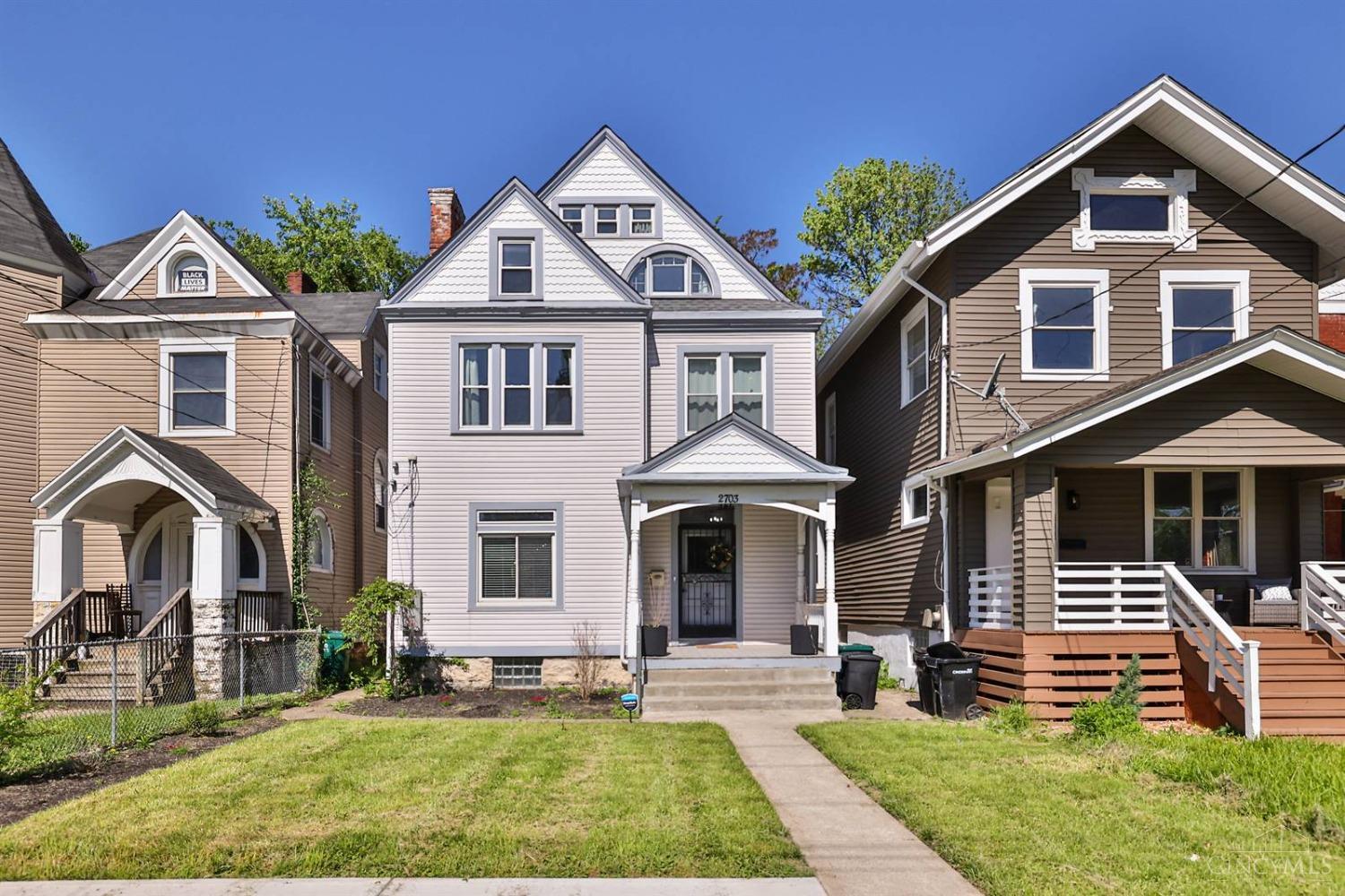 Stunning, Fully Renovated Hm Blending Classic Charm w/Thoughtful Modern Design. Tax Abatement! Gourmet Kit w/Granite, SS Appl, Huge Isld & Crisp White Cab. Updated Bathrms. Form DR. Comfortable LR w/adjoining Pocket Bar/Wine Pantry- Ideal for Entertaining. Soaring Ceilings, Gorgeous Hrdwd Flrs, Detailed Mldngs & Staircase. Spac Bdrms. Huge Prim Walk-in Clst. 2ndFlr Lndry. Study. Expansive Patio in Private, Fenced Backyard, Perfect for Summer BBQ's. Located w/in the Walkable, Vibrant Neighborhood of East Walnut Hills across from the Iconic Schoolhouse Lofts & Minutes from Downtown, UC & Xavier. This One is a Must See!