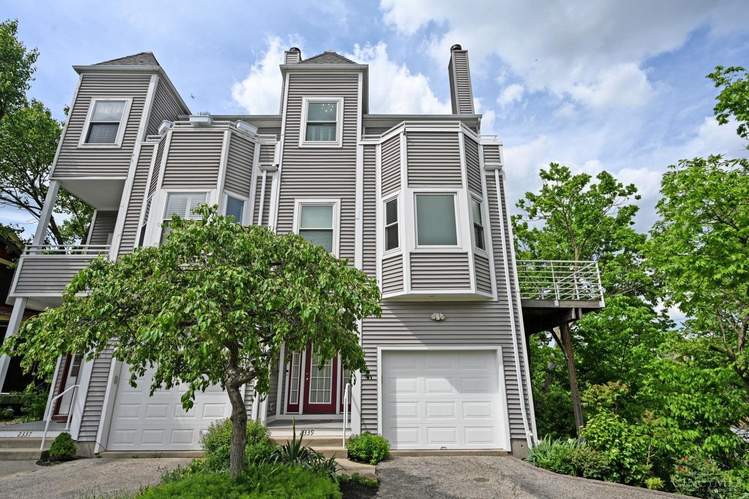 Impeccably maintained, incredible views of the city from the balconies off the living/dinning area and the third floor primary bedroom.  The primary bath features both heated floors and towel rack plus a bidet.  Other features include walk-in-closets in all three bedrooms, 10ft ceilings bright open floorplan, hardwood floors on 1st and 2nd floors, a garage  with drive and off street parking, minutes to downtown, OTR, Findlay Market, Bengals Reds, FC Cincy, UC and all that Cincinnati has to offer.