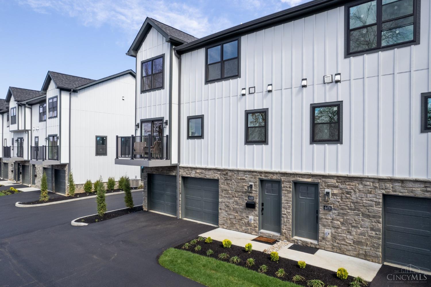 Construction is complete at Butterfield Crest, Madisonville's newest townhome community. This spacious 3 bed, 3.5 bath home includes a bonus room and loft with 2,229+ sq ft of flexible living space; use as a home office, gym, or private guest suite. Enjoy thoughtful design across every floor, including a modern kitchen with quartz waterfall island, stainless steel appliances, and ample storage. The open floor plan keeps the main level feeling light and airy. The balcony off the breakfast area is great for light and fresh air. All bedrooms are private suites with walk-in closets and full baths for extra convenience. Townhomes in this community are LEED Gold-certified homes feature a 15-year tax abatement, saving you an estimated $12K+ per year. Less than a mile to Mom n Em Coffee/Wine, The Cheesecakery, Element Eatery, Red Dog Dog Park, and scenic bike/running trails. Just minutes to I-71 and the Cincinnati Sports Mall.