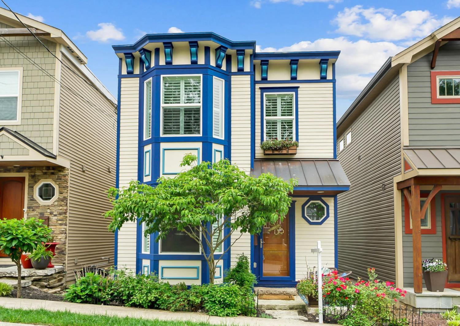 LEED Certified custom home with luxury finishes, prime walkability, and tax abatement through 2029! Low maintenance living featuring 2,850 square feet of open and welcoming space. A wonderful spot for your active lifestyle near bike trails, kayaking, parks, and downtown Cincinnati! Entertaining is easy in this large Kitchen plus elegant Dining Room with chandelier and tray ceiling. Spacious Living Room with a beautiful fireplace and classic built-ins. New Trex deck in 2022 with a fabulous view of Alms Park and the Columbia Tusculum Painted Ladies! The oversized Family Room can double as a Guest Suite. Professionally painted interior. 25 year warranty on exterior. Upgraded designer light fixtures and blinds. Meticulously maintained home, only one owner. Excellent location for walking to local upscale restaurants, coffee shops, breweries, fitness studios, and so much more!