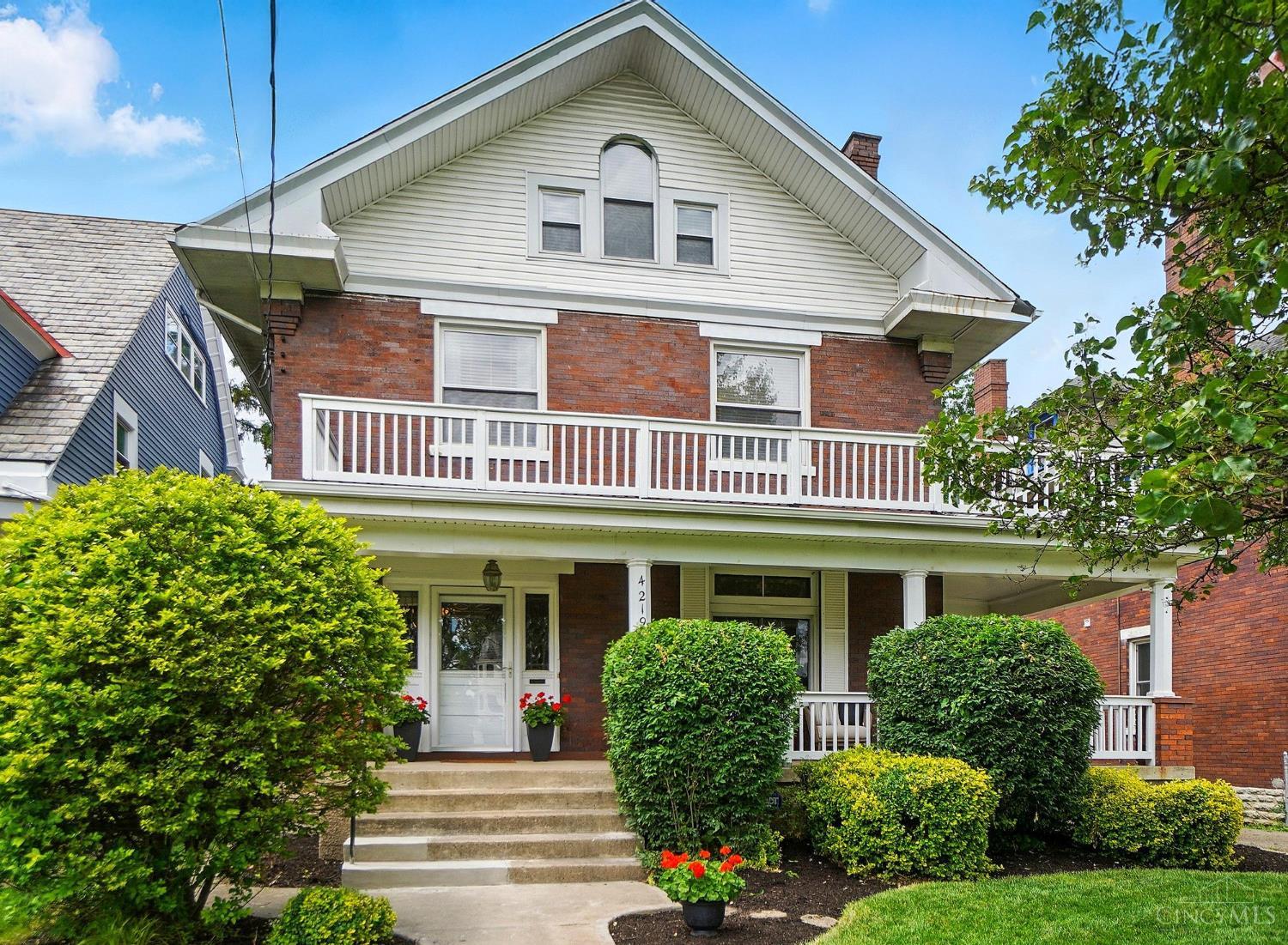 Multiple offer notice. Please provide highest and best offers by 6pm on 5/30/2025. Sellers ideal occupancy would be 7/11 or later. Enjoy all that Norwood's Presidential District has to offer in this beautiful, traditional brick home. Renovated kitchen with custom wood cabinets, granite countertops and stainless-steel appliances. Updated bathrooms, including first floor half bathroom and ensuite primary bathroom. Recently finished third floor adds fourth bedroom and family room. Historic charm throughout including original woodwork, stained glass windows, tall ceilings and hardwood floors. Detached two car garage. Fully fenced stamped concrete patio with mature landscaping is the perfect place to entertain or unwind. Blocks away from Birdies Coffee Co and Factory 52! Auditor square footage does not include finished third floor. True square footage 2960.