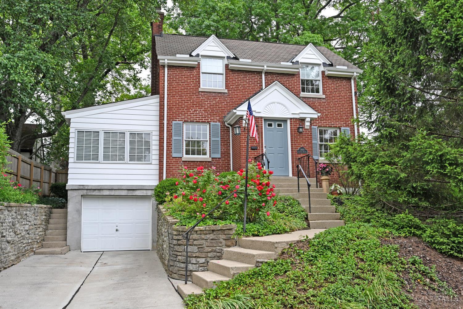 Impeccable home with Ault Park as your neighbor. First floor primary bedroom & bath adjoined by a cozy sitting room/den with a fireplace. Great flow for entertaining plus a beautifully landscaped yard with two decks, 18x16 & 12x12. Lots of light through out this architecturally significant home with many windows, skylights & 3 gas fireplaces.