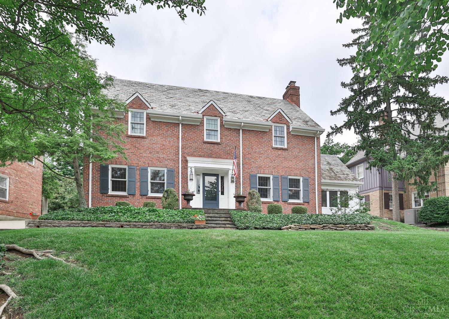 Welcome to 5 Observatory Hill! This Casually Elegant brick colonial is captivating from the moment you walk into the beautiful front hall. This home has been meticulously loved, maintained & updated. The exquisitely renovated kitchen offers marble counter tops, custom inlaid cabinetry with tons of storage, an island for gathering, high-end appliances and an eat in area with built-ins open to the formal dining room with a stunning chandelier. The lovely living room walks out to a quaint screened porch. Beautiful 1st flr family room walks out to brick patio and picturesque fully fenced backyard. The expansive 2nd flr offers 4 large bedrooms plus an additional room that is perfect for an office or nursery, 3 Full bathrooms all beautifully appointed! Tons of storage and closet space! The LL offers additional living space, workout space or a wonderful playroom along with tons of storage and a bonus bathroom. Oversized 2 car detached garage matches home perfectly. This home is one of a kind!