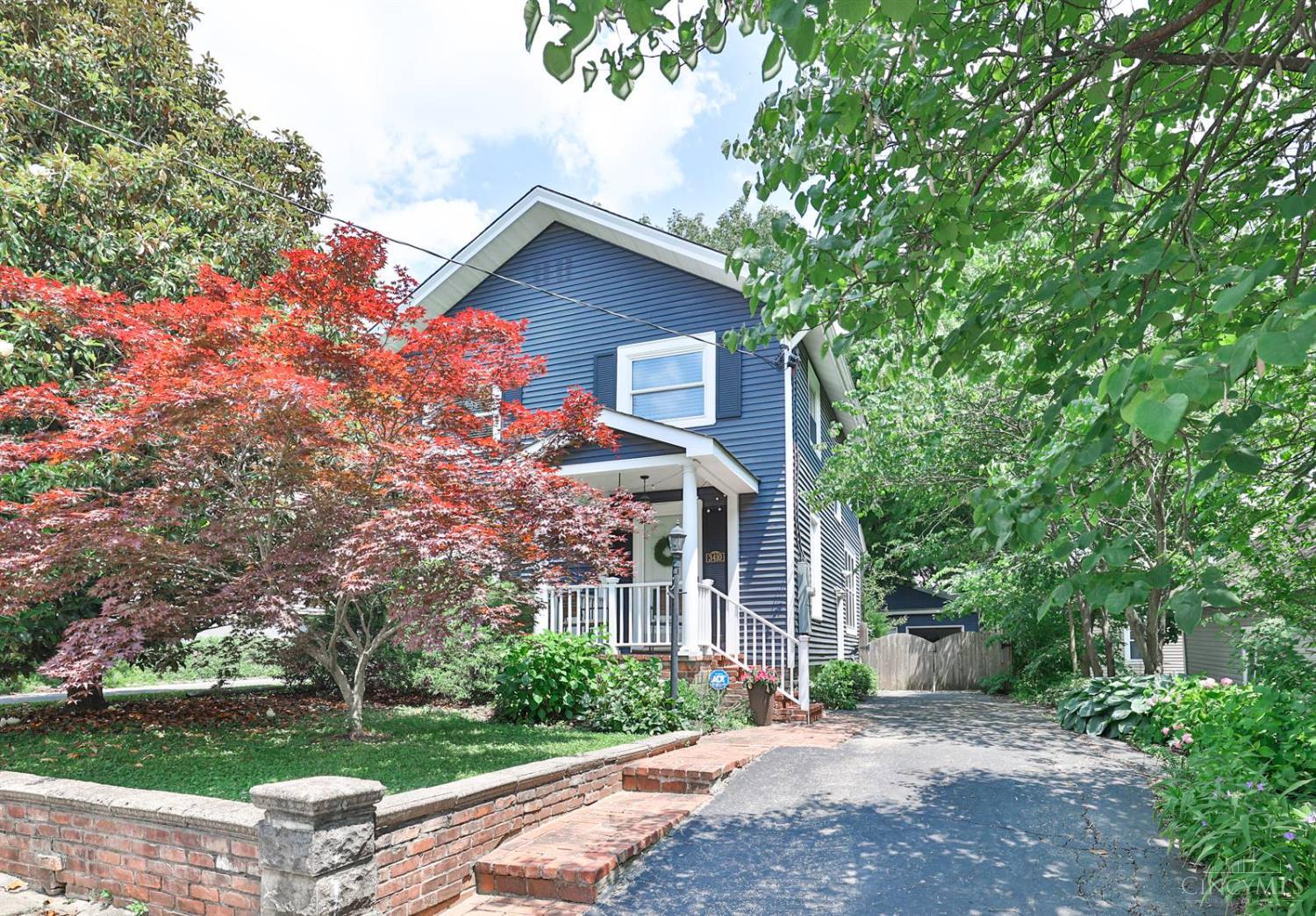 Wow! Wonderful location a couple blocks from Hyde Park Square! Major renovation in 2016. Gourmet kitchen with huge island open to family and dining rooms. Custom kitchen cabinetry with organizer shelving system. 1st floor half bath. Primary suite. 2nd floor laundry. Gas fireplace. Oversize two-car garage with additional workshop/studio.  Peaceful, relaxing backyard patio with hot tub.