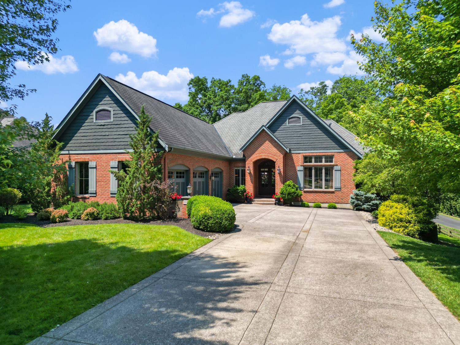 High end custom construction in this perfectly maintained and upgraded 5000 sq'+ Montgomery home. Great location easily walkable to 2 large parks, wooded and private back yard with pool/deck/patio, 3 car garage, and sprawling floor plan with 10' ceilings throughout. Open living/dining/kitchen/sunroom, first floor primary with large ensuite bath, light and bright with xl casement windows, and huge finished lower level with walk out, guest suite, wet bar and plenty of storage. Recent upgrades include 2 new HVAC systems, whole house generator, reverse osmosis water filtration, newer automatic pool cover/heater/pump/filter and much more. Rare combination of quality and location!