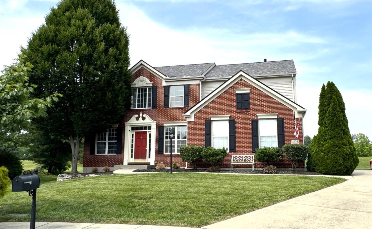 4623 Steeplechase Drive Batavia Twp, Ohio Open House Saturday 12-1:30! Great opportunity to own this gorgeous Fischer home in desirable Lexington Run, pool and clubhouse community! Beautiful open transitional 2 story. Extended rooms provide so much open space. Four bedrooms plus loft for kids computer/homework. Fabulous great room living space has attractive gas fireplace and additional space for children's play area. Formal dining room and living room, possible 3rd option as a study. This beautiful home sits in a cul-de-sac with the best lot to be had in the community. Great yard space, views and quick access to enjoy the social pool with friends and family. Roof 2024. Please leave offers open for 48 hours.