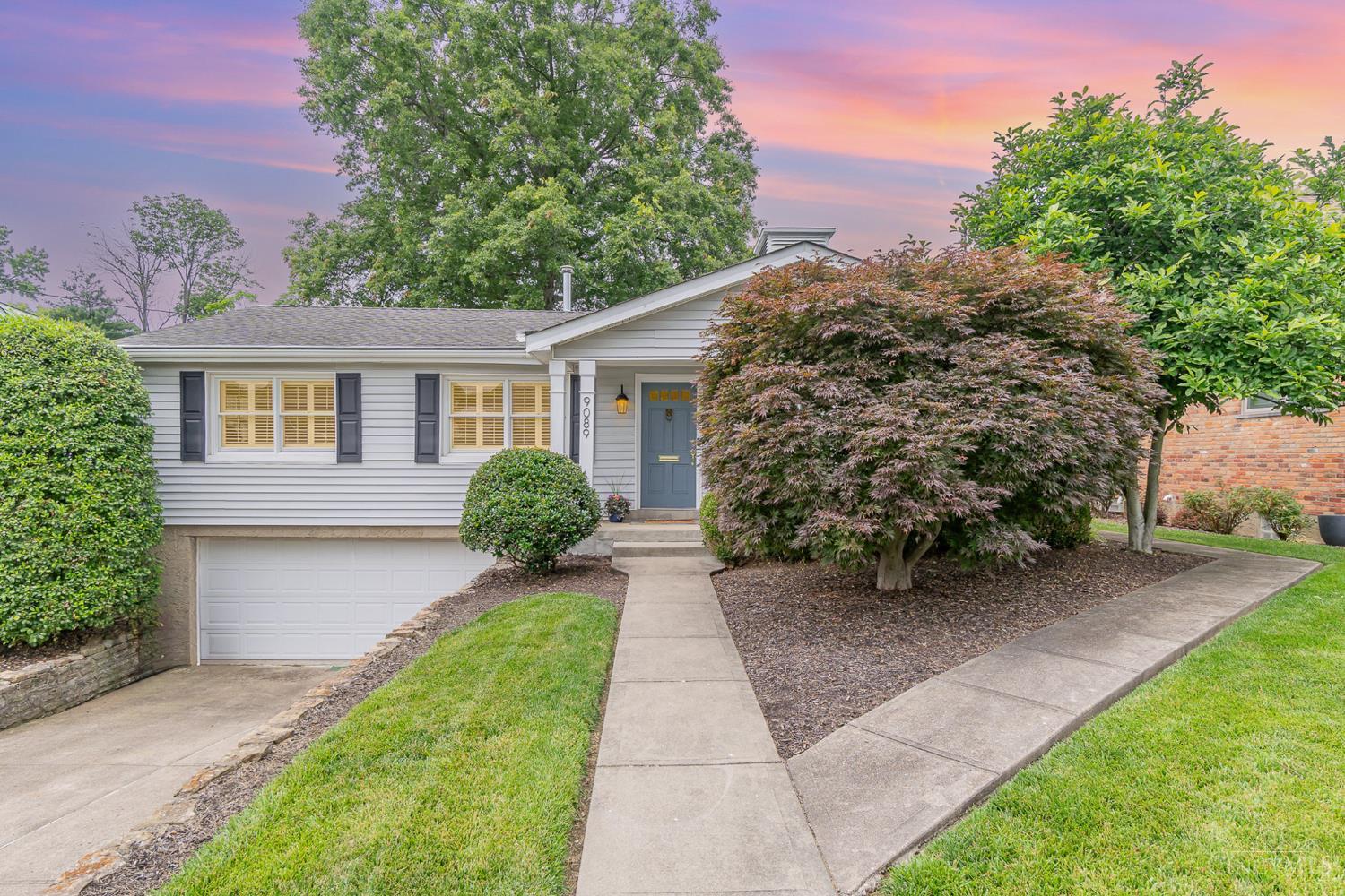 Welcome home! This ranch is in a desirable Sycamore Township neighborhood, Gardendale Acres! Offering amazing access to 71 and walking distance to everything at Montgomery Quarter, you won't want to leave! This home has been beautifully remodeled to include hardwood flooring throughout the open floorplan. The open kitchen features wood cabinetry, granite countertops, stainless steel appliances, tile backsplash, and large island. Amazing family room addition at rear of home with built ins, pegged hardwood floors, and walkout to backyard. Primary bedroom features ensuite bathroom with tile floor and large vanity. Lovely backyard space with concrete patio + mature trees and privacy at rear! Two car garage with large driveway. Schedule your private showing today!