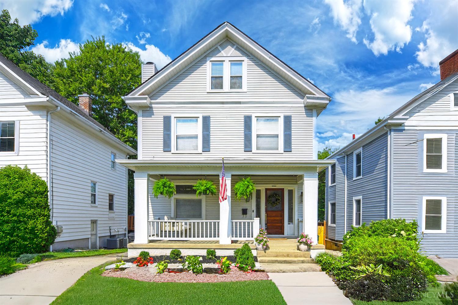 Incredible Home in Hyde Park located between the two Squares! This 4-bedroom, 2.5-bath house is situated on one of Hyde Park's most sought-after streets! This beauty blends timeless character with modern updates, featuring an open floor plan with lots of natural light, beautifully renovated baths, gorgeous hardwood floors, and a 2nd-floor laundry. Primary bedroom with a walk-in closet! The versatile 4th bedroom makes an ideal home office, playroom, or guest space.    Enjoy relaxing mornings on the classic front porch and host unforgettable gatherings on the spacious back deck. The fenced backyard is perfect for pets, play, or gardening. Unbeatable location - just the right distance to enjoy the best of both Hyde Park Square and Mt. Lookout Square. Minutes from parks, highways, shops, and dining!