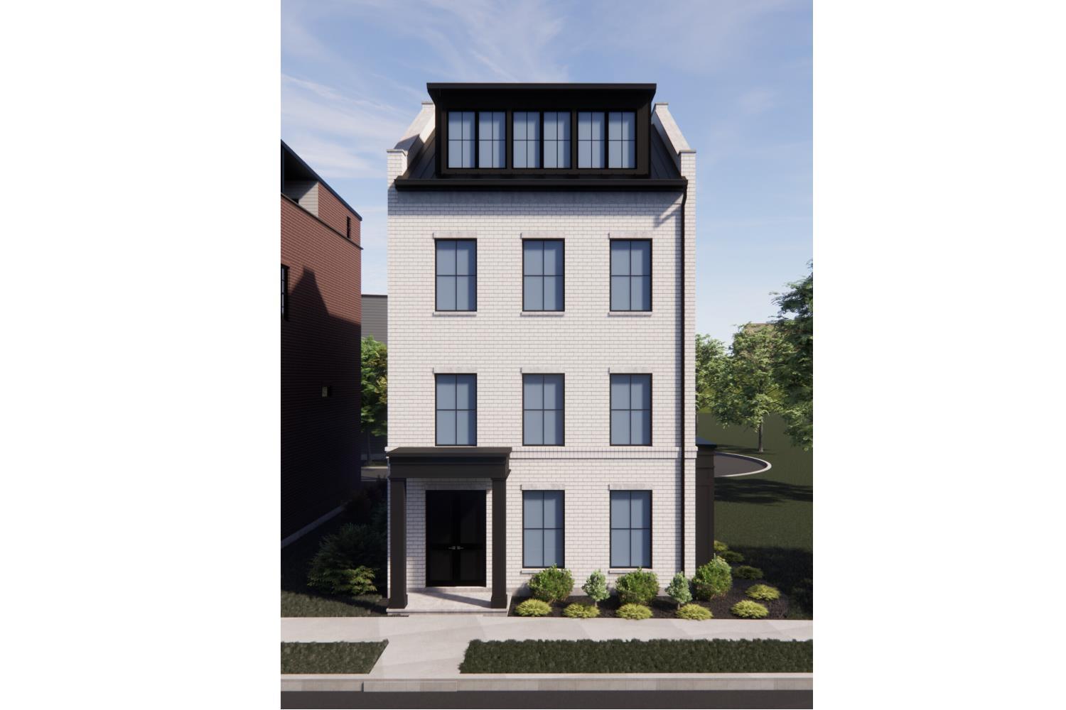 Custom rooftop built by WP Land Company in Foundry Park at Three Oaks designed for elevated living and exceptional entertaining. The first floor features a private gym with sauna and ice bath, spacious mudroom, and elevator access to all levels. The second floor offers a dedicated study, gourmet kitchen with 10-foot island, dining area with built-in bar, and a fireplace in the family room. Three bedrooms and four and a half baths, including a luxurious primary suite. The top floor is built to impress with a rooftop deck, bonus room with bar, media room, and full bath perfect for hosting. Lot #16.