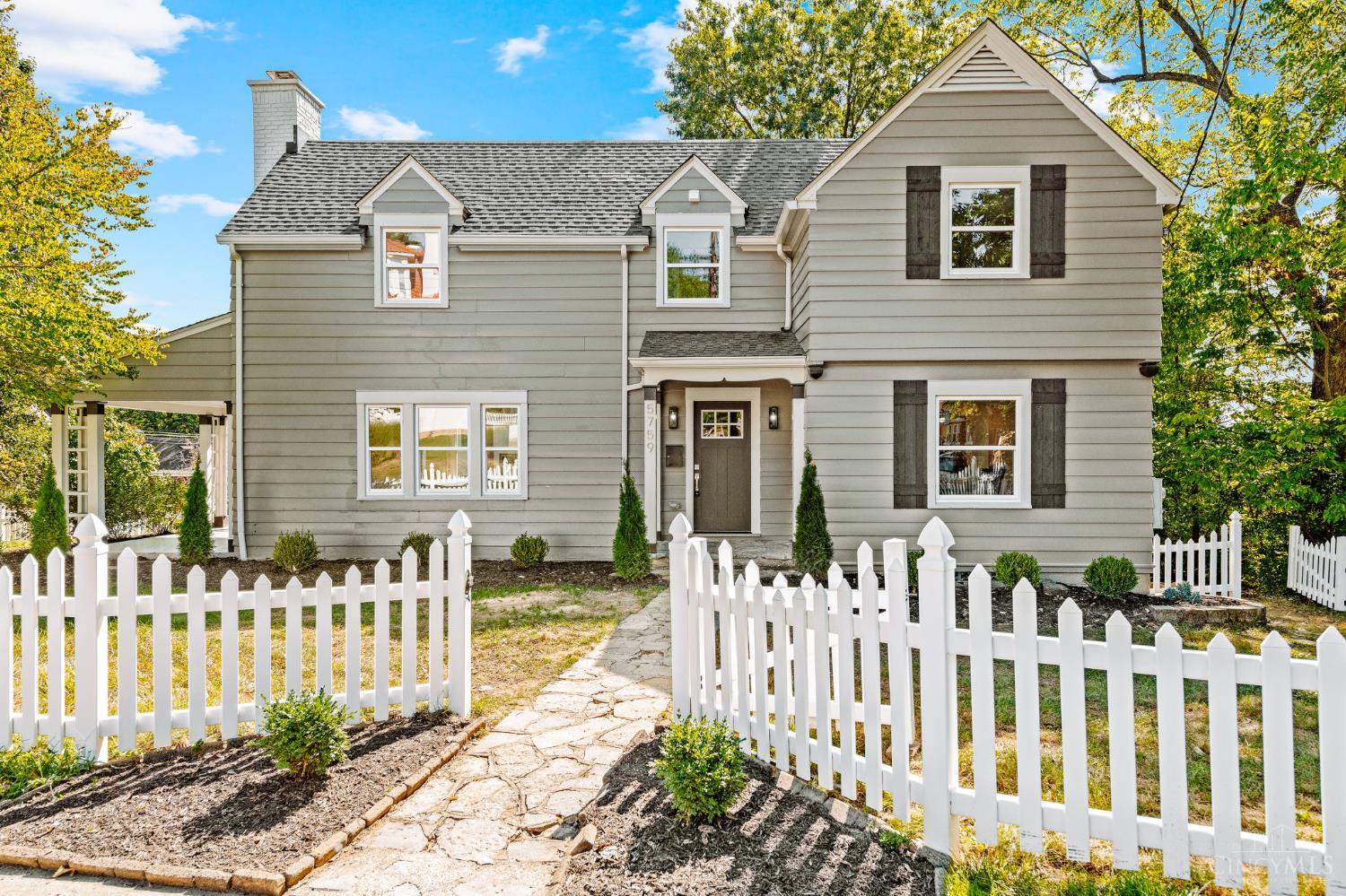 Fall in love with this incredible, 12-year Tax Abated Pleasant Ridge home by Urban Modern! This 3 bed, 2.5 bath home features all-new flooring, fresh paint, and stylish fixtures throughout. Enjoy custom tilework in the brand-new kitchen and baths, quartz counters, and brand new appliances. Soak up the natural light in the walkout living room with fireplace. Primary suite offers full bath and walk-in closet. Major updates include new roof, windows, furnace, AC, water heater, plumbing, electric, panel, garage door & opener. The covered front porch, 2 car garage, maintenance-free white picket fence, and new landscaping add tons of charm. You'll be right at home on this no outlet street just a short walk to Pleasant Ridge Business District! Don't wait! Open House this Saturday (10/4) from 11-1pm!
