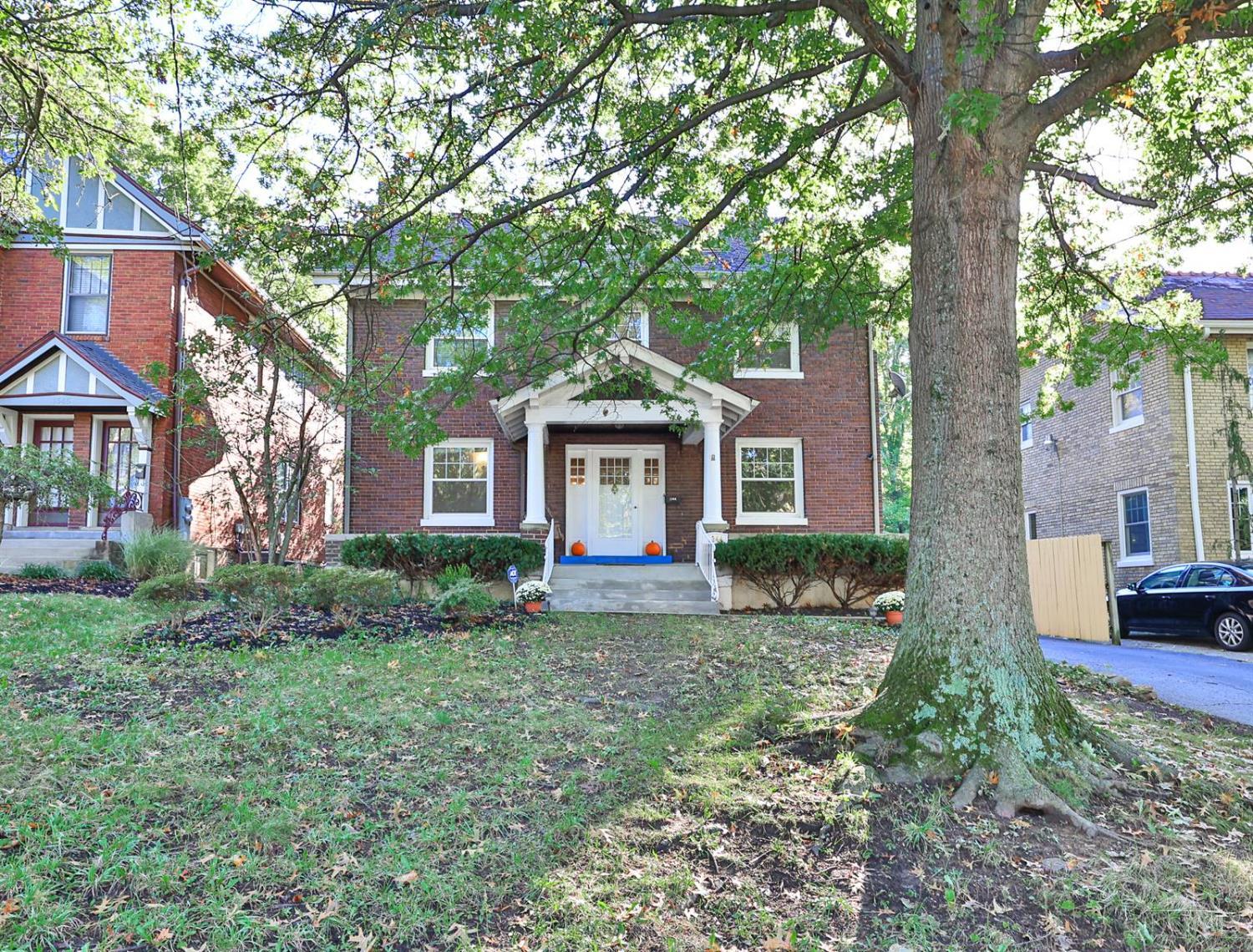 Welcome to the heart of Mt. Lookout! This 2,197 sq ft home offers truly unparalleled access, just minutes from both Hyde Park Square & Mt. Lookout Square. Brimming with historical charm, this residence is distinguished by its truly exceptional outdoor space. The property sits on a generous 0.209-acre lot, providing an enviable setup: a private, fenced backyard that offers a quiet, valuable retreat. A rare feature for the neighborhood! It's perfectly complemented by a paver patio, ready for outdoor entertaining and relaxation. Inside, the layout includes 5 bedrooms and 2.5 bathrooms. The kitchen features granite counters and is equipped with a KitchenAid stove/fridge. The property also includes an oversized two-car garage, a fantastic feature with an upper level that offers abundant storage. This is your opportunity to own a substantial home in a premier location with unbeatable exterior features. Don't wait, schedule your private showing today & experience this rare find for yourself!