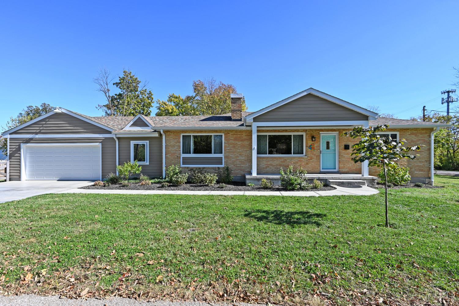 Enchanting, Eclectic embraced with Livability & easy walk to Downtown Blue Ash. Cherry on Top-Oversized Garage.  Easy Open design, Most of the renovations are 4yrs to New,  Well planned, including the Finished LL w/2 Bdrms w/Egress windows, A full Ba & ample study/play space.  Upstairs the Heart of the Home is the Open - Island Kitchen ample space for Cooking & Sharing flow in to the FMRM, The Living /Dining Rm hosts lots of space for family gatherings.  There is a finished bonus area, walk-out to rear patio & fenced yard.