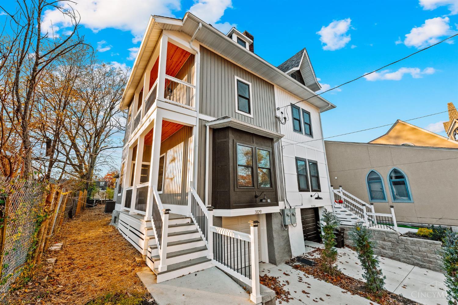Be the first to experience the Stunning Transformation 1880s Single Family Townhome. Elegant Designer Finishes blend with Authentic Period Charm in this Complete Renovation, featuring 2,224 sq ft across Three Floors. Soaring 10' Ceilings highlight the expansive open-concept First Floor with Living Room, Dining Room, eat-in Kitchen, Family Room & Powder Room. The bright, open Kitchen boasts Bosch Appliances, Quartz Counters, and an oversized Pantry. Luxurious Bathrooms, Laundry, two of the Three Spacious Bedrooms including an Owner's Suite with a Spa-like Shower await on the Second Floor. On the Third Floor is the Third Bedroom and Bonus Finished Attic Space. Plenty of Storage in the Basement & Garage. Comprehensive Renovation w/new Plumbing, Electric, HVAC, Roof, Windows, Copper Water Line, Sewer & Drain Lines. Will be eligible for Cincinnati Residential Tax Abatement! Own a piece of Cincinnati's Architectural Heritage, reimagined for Modern Living.