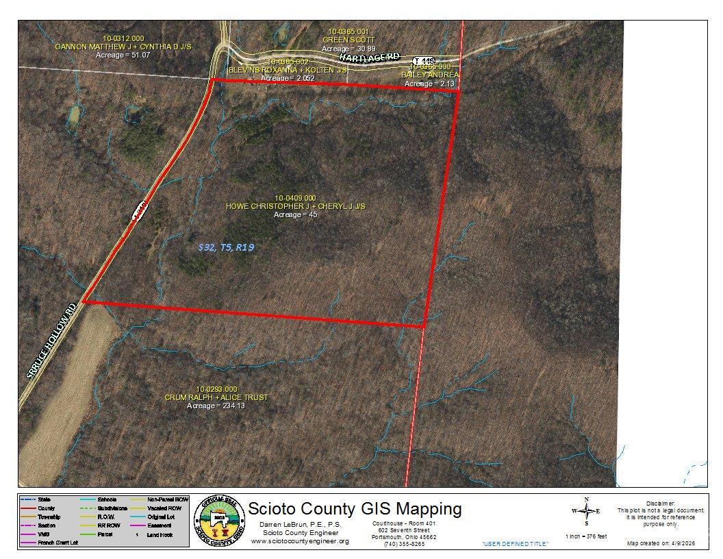 Spruce Hollow Road, Madison Twp, OH, 45653