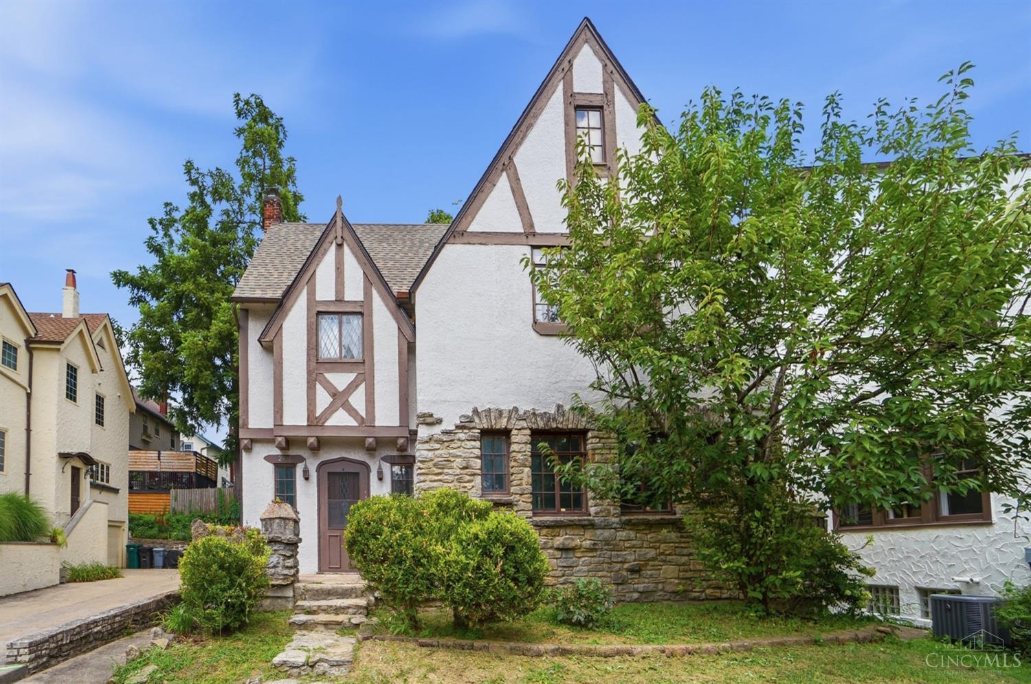 Step into the charm of this classic Tudor-style home in highly sought-after Hyde Park! Featuring 3 bedrooms and 1.5 baths, this property offers generous room sizes and plenty of space to make your own. Enjoy the inviting front porch, private backyard, and back patioperfect for relaxing or entertaining. Ideally located near Hyde Park's shopping, dining, parks, and everyday amenities, this home offers a fantastic opportunity in one of Cincinnati's most desirable neighborhoods. Being sold As Is, Where Is and subject to third-party approval. Bring your vision and unlock the potential of this Hyde Park gem!