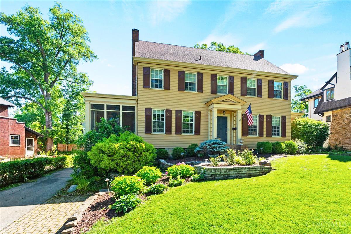 Stately North Avondale Colonial with timeless character and the updates that matter. 5-6 bedrooms, hardwood floors throughout (refinished 2nd level), spacious primary en-suite with a walk-in closet. Sellers added a full bath on the 2nd floor, a rare and valuable upgrade. Updated eat-in kitchen with stainless steel appliances & walkout. Formal dining & living room, 1st-floor family room, newly screened porch. Finished lower level with full bath, bedroom & media room. New furnace, AC & electrical panel, updated water heater, fireplace refreshed, new back door & storm door. Move-in ready, with the bones, space, and upgrades buyers are looking for. One of Cincinnati's most beloved historic neighborhoods, just minutes from Xavier University, Cincinnati Children's Hospital, and easy highway access to downtown and beyond.