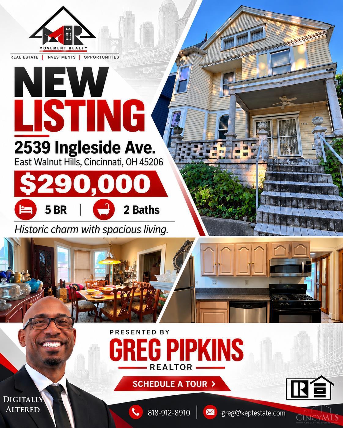 Single family home for sale at 2539 Ingleside Ave, Cincinnati, OH 45206 | MLS# 1895181