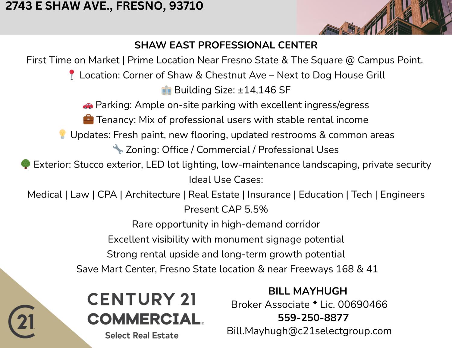 2743 E Shaw Avenue, Fresno, CA, 93710