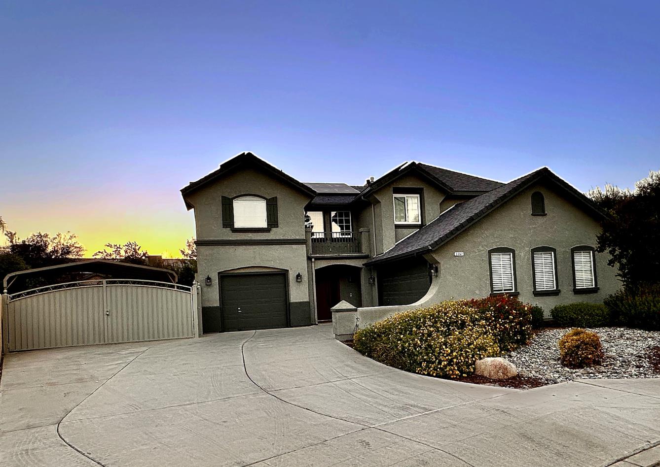 Discover your dream home in the heart of Clovis! This beautifully updated 5-bedroom, 3-bathroom property sits on a sprawling 15,914 square foot lot, offering space, privacy, and plenty of parking that's hard to find in town. A brand-new roof gives buyers peace of mind for years to come, while all-new light fixtures and ceiling fans throughout add a fresh, modern touch to every room.The kitchen is a chef's delight, featuring sleek cabinetry, gorgeous granite countertops, and a convenient overhead pot rack, the perfect setting to unleash your culinary creativity. Retreat to the spacious master suite, complete with a large walk-in closet, dual vanities, and a luxurious soaking tub, your own private sanctuary to unwind after a long day.The true showstopper? Owned solar, no lease, no lien, just clean energy and long-term savings from day one. Step outside to the expansive backyard, ideal for hosting unforgettable gatherings with family and friends, or simply enjoying the extra room this oversized lot provides. Green thumbs will love the mature fruit trees scattered throughout the yard, including lemon, orange, stone fruit, avocado, and more, ready to provide a bounty of fresh, homegrown fruit for years to come. A rare bonus for anyone who dreams of a true backyard garden.With major upgrades already done, including a new roof, new lighting throughout, and owned solar, this home offers the rare combination of a move-in-ready interior and a lot size that gives you room to grow. Schedule your private showing today and see everything this exceptional Clovis property has to offer.
