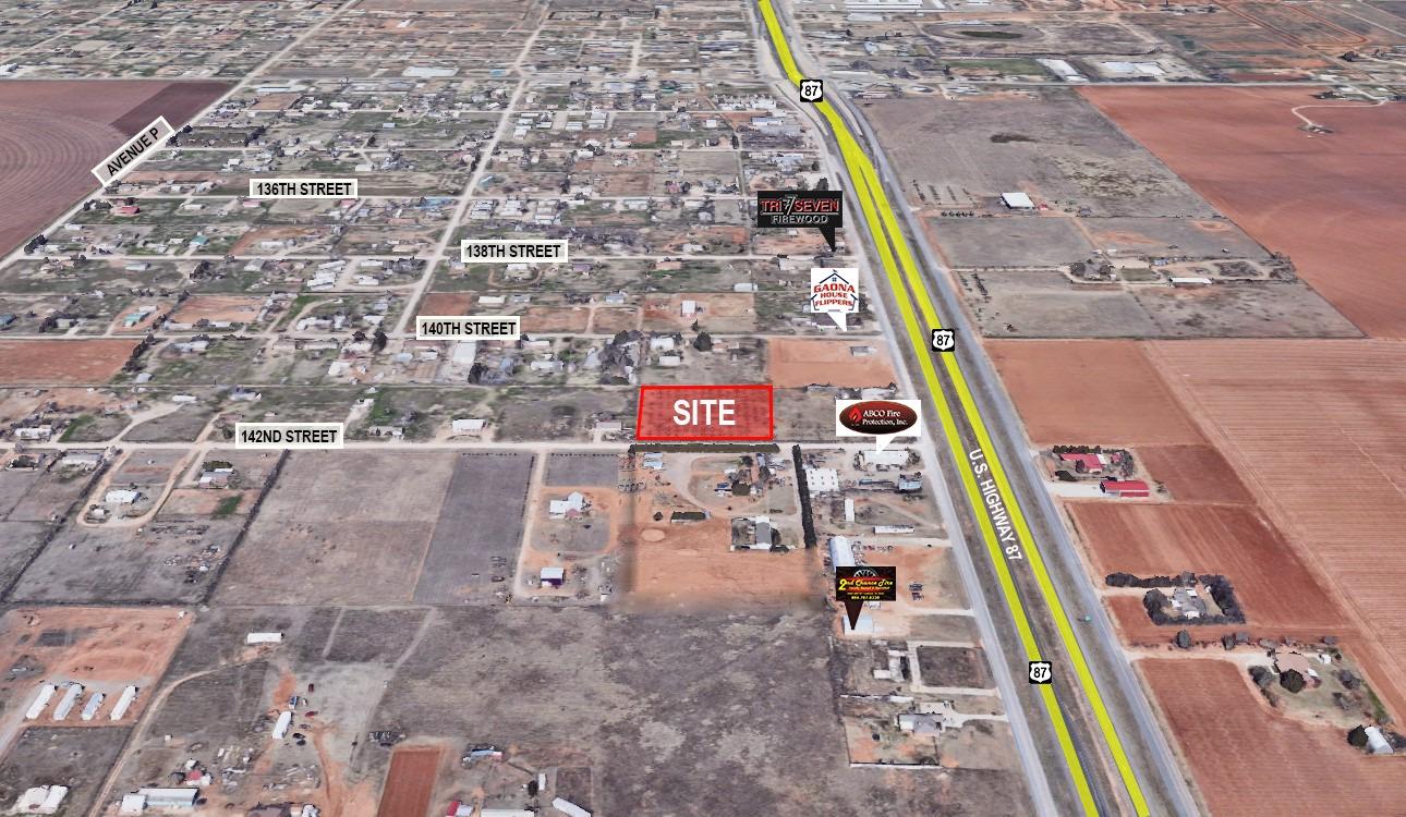 Small development tract located just off Highway 87 in growing south Lubbock.  The property is improved with fencing on three sides, 200 amp electric service and one water well.  Land is level, cleared and ready for development.