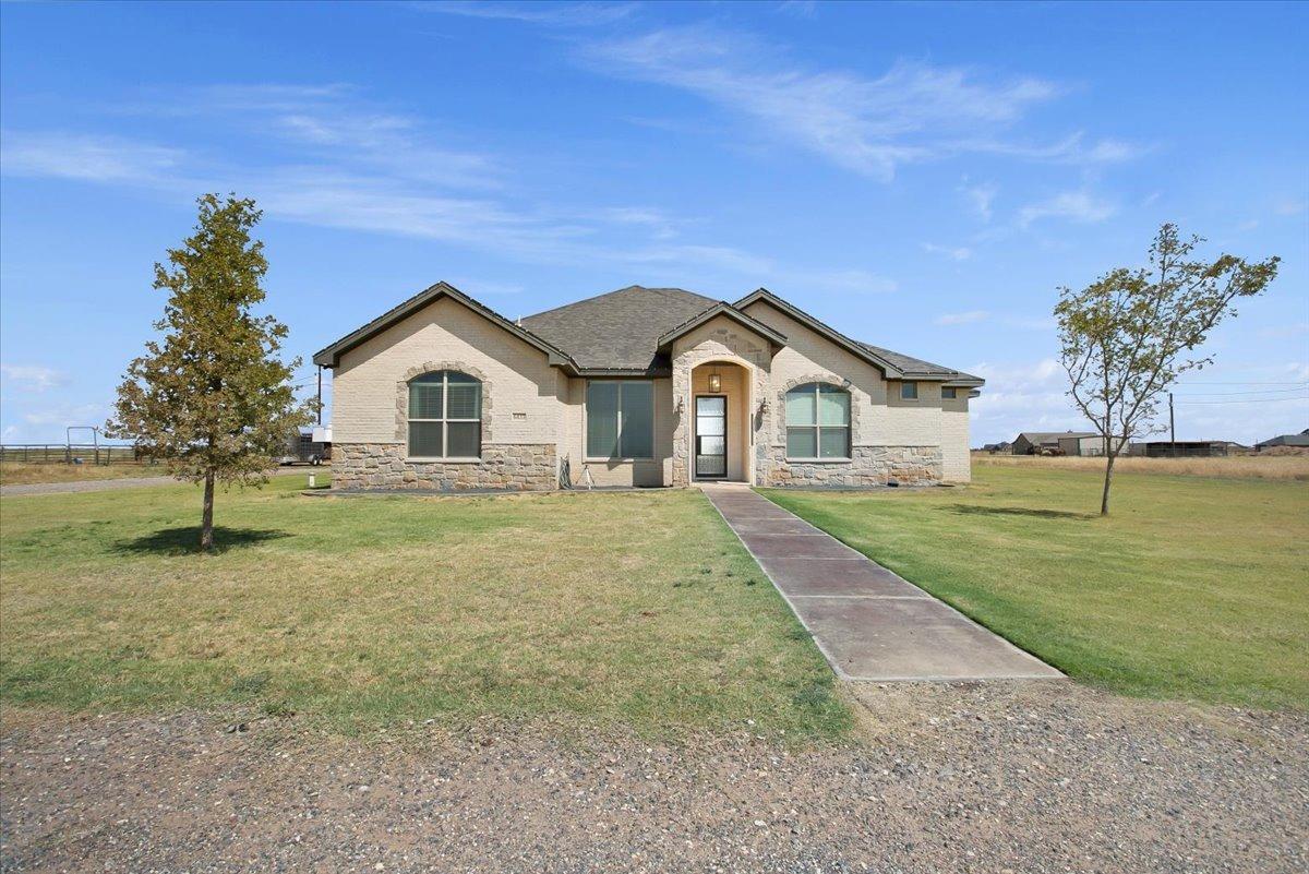 Discover your West Texas oasis! This remarkable 2-year-old home on an acre of land offers modern luxury and serene living. With 4 bedrooms, 3 bathrooms, a 2-car garage, and a basement theater, this home is a masterpiece of comfort and entertainment.Step inside to a seamless blend of contemporary design and timeless charm. The open layout is perfect for gatherings. The kitchen features top-notch appliances and sleek countertops, a haven for culinary enthusiasts.The master suite is a private retreat with a spa-like ensuite bathroom. Three more well-appointed bedrooms provide comfort.The finished basement houses a state-of-the-art theater, elevating movie nights.Outside, the spacious backyard invites you to create your own paradise - add a pool, design a garden, or even an orchard.Situated in sought-after West Texas, this oasis offers tranquility with urban amenities accessible. Enjoy evenings on the porch, stylish entertaining, or cinematic adventures.