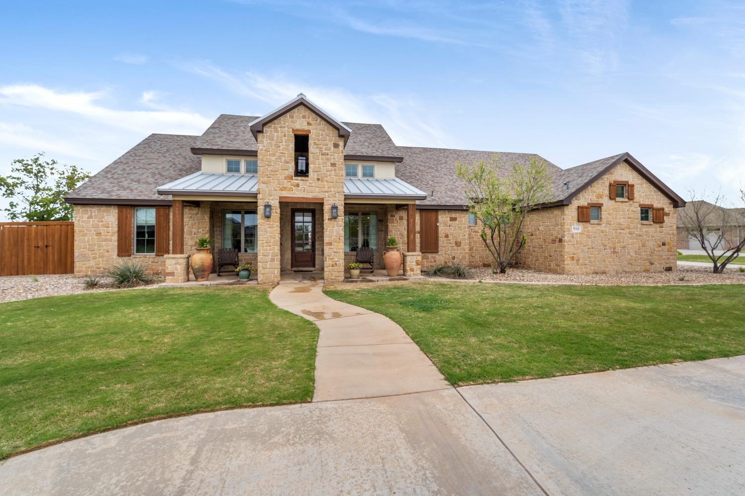 If you are looking for a property that has everything, this one should be at the top of your list. Great Hill Country Feel on 1 acre in South Fork Ranch. This home built in 2017 has been well taken care of and is move in ready. The Home features concrete floors throughout and a large Master Suite. There is a bonus room as well that has its own entrance from the driveway. Also, there is a 900 square foot Mother in Law area built on the back of the house. The Mother in Law area has a living, dining, kitchen area as well as a separate bedroom and large bath with closet that has washer dryer hook ups and is also a safe room. It has its own garage as well. The outdoor area is amazing with a salt water pool with slide and a great outdoor kitchen. As if that wasn't enough, there is a heated and cooled shop as well.