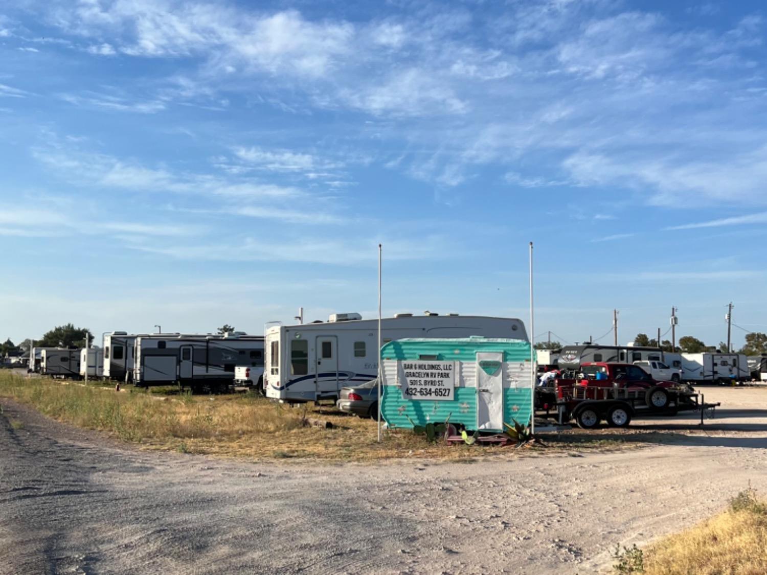 34 Space RV park, one rental cabin, one single wide duplex (currently two month to month tenants totaling $1550 monthly rents)    Average RV spot rents ~$500 per month    Cabin and duplex units rents ~$750 per month    Located outside of city limits    City water supply and septic system    85% occupied RV spots    100% occupied cabin and duplex units    Currently all tenants are on month-to-month rentals.    The park provides all utilities - water, sewer, trash, and electricity