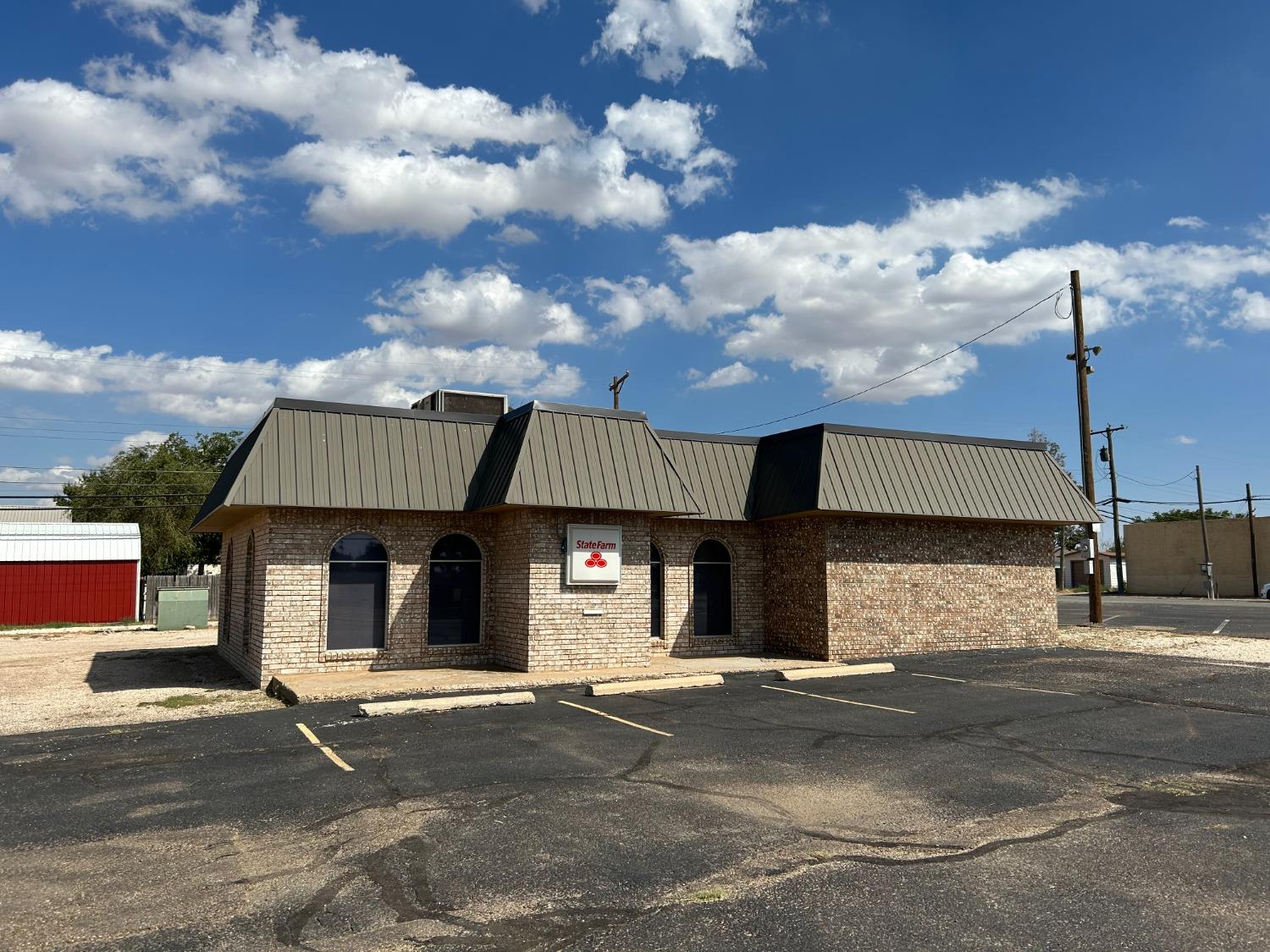 Brick Office Building with great visibility and spacious lot.  There are 3 offices, 1 restroom and spacious lobby and work station area.  Very good storage, HVAC, signage and asphalt parking.  Perfect for your business operations!