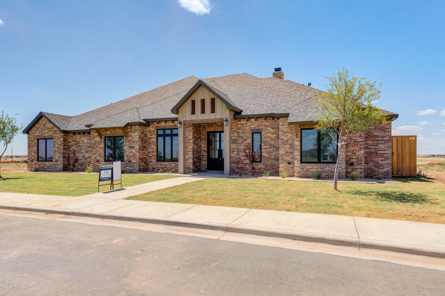 This upscale 4 bedroom, 3.5 bathroom built by Trey Strong Custom homes is a luxurious and spacious home that is located in the award-winning Lubbock Cooper School District. The home boasts many high-end features, including beautiful hardwood floors and quartz countertops throughout. The home also includes two separate living areas, which provide ample space for relaxation and entertainment. Additionally, there is a safe room located within the home, which provides peace of mind and added security. One of the standout features of this home is its custom millwork and trim, which add an extra level of detail and sophistication to the overall design. The primary suite is isolated, providing privacy and tranquility for the homeowner. The large outdoor living space complete with a fireplace and cooking area is perfect for enjoying the beautiful Texas sunsets. This home is a stunning example of luxury  living in Stratford Pointe where you'll make lasting memories.