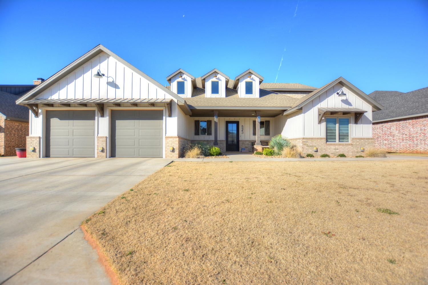 Custom Built Home in Shallowater! This 2019 2 story home has room for everyone with 4 bedrooms, 2 living areas and an office! The kitchen is open concept with a large island, farm house sink, and stainless steel appliances. Oversized pantry has counter-space, room for a fridge and lots of storage! Downstairs living area has a gorgeous fireplace with built-ins. Upstairs has a second living area and fourth bedroom. Spacious backyard has a pool, a second half bath and a covered patio perfect for entertaining. Located in the wonderful Shallowater school district!