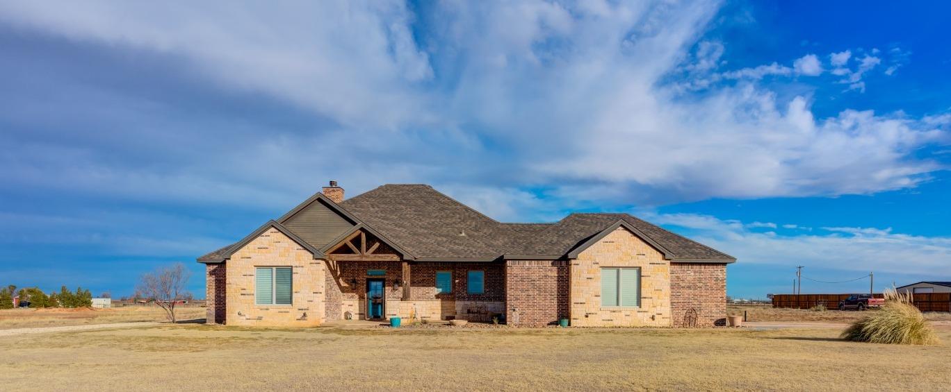 What a great value in Ropes ISD! Don't miss this spacious custom home with upgraded touches, situated on a generous 2 acre lot. Built in 2016 by Sable Homes, this gem with 4-bedrooms & 3-full baths checks the boxes for comfort and convenience amidst country living. The covered front porch and yard invite you to take in sunsets and wide open skies. Inside, the wood and brick fireplace anchor the custom built-ins in the living space. The kitchen area, including the granite island with seating space provides room to spread out and easily connects with the dining room and more custom built ins. The opposite end of the kitchen has pantry. The isolated main bedroom &  ensuite bathroom provide a great getaway space, complete with large shower and soaking tub. The oversized laundry room even has a hidden laundry cupboard between the spacious main closet and laundry room. There's designated office space and large backyard, with room to add on other features that make this an open country oasis.