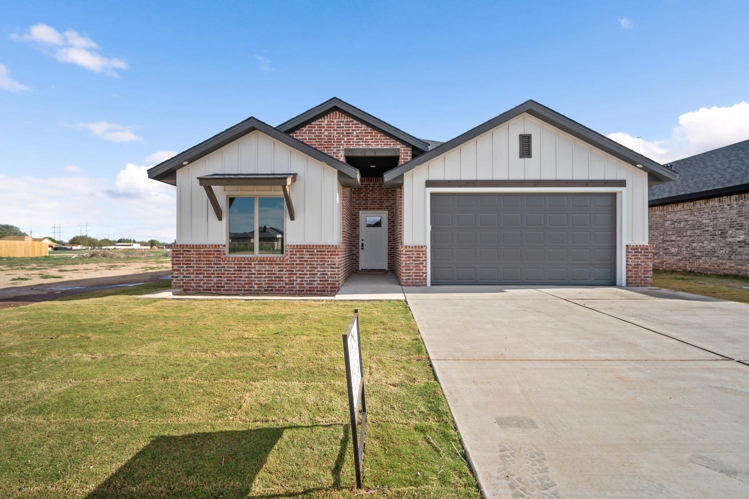 Burgamy Park is a new Lubbock community , just minutes away from grocery stores like United Supermarkets, Walmart and Costco. Terra Vista Middle School, and North Ridge Elementary. Close to the medical district and Texas Tech University.  While enjoying all these amenities you can cherish living in this Truitt Garland Construction home.  Rather you have a family or looking for a place to attend school.  This home with it's trending color, and tile flooring open concept, gorgeous fireplace, and covered patio, will serve all your needs on your check list.  Make an appointment to come and check it out for yourself.  We are extremely easy to work with.   Plus you have the builder's 1-2-10 warranty.